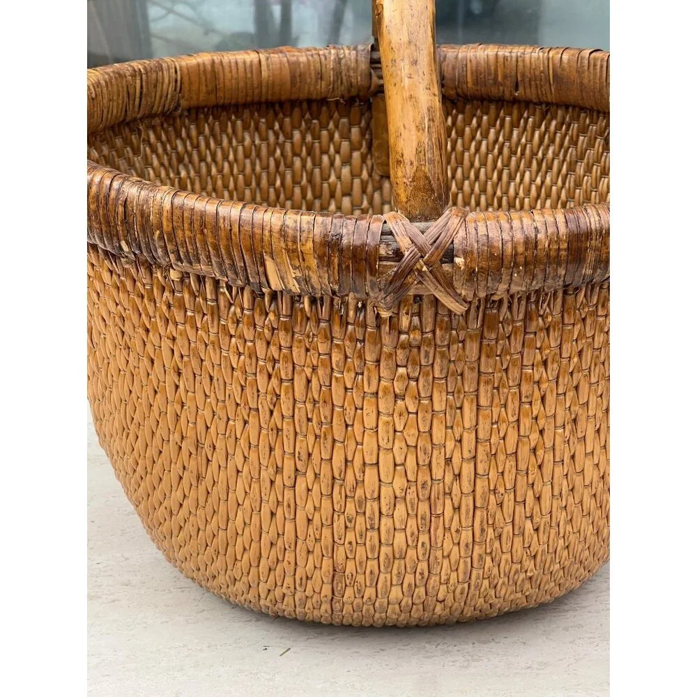 Chinese Rice Gathering Basket 15.5